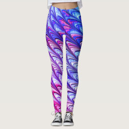 Kleurrijke Groovy Funky Trippy Waves Abstracte kun Leggings
