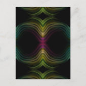 Kleurrijke Groovy Psychedelic Pattern Abstracte Ku Briefkaart (Voorkant)