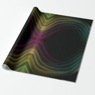 Kleurrijke Groovy Psychedelic Pattern Abstracte Ku Cadeaupapier