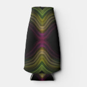 Kleurrijke Groovy Psychedelic Pattern Abstracte Ku Flesjeskoeler (Voorkant)