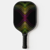 Kleurrijke Groovy Psychedelic Pattern Abstracte Ku Pickleball Paddle (Achterkant)