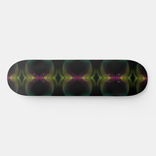 Kleurrijke Groovy Psychedelic Pattern Abstracte Ku Skateboard (Horizontaal)