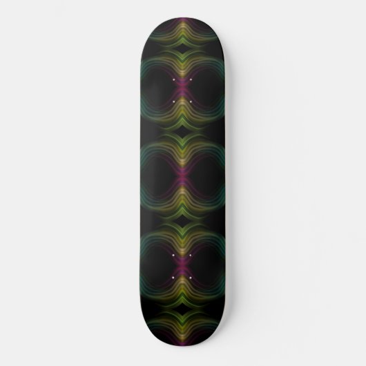 Kleurrijke Groovy Psychedelic Pattern Abstracte Ku Skateboard (Voorkant)