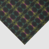 Kleurrijke Groovy Psychedelic Pattern Abstracte Ku Tissuepapier (Detail)