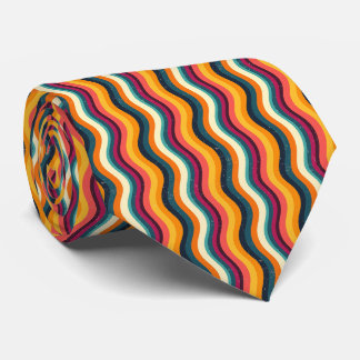 Kleurrijke Groovy Retro Stropdas
