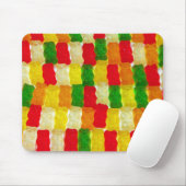 Kleurrijke gummi beer snoep muismat (Met muis)