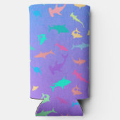 Kleurrijke haai onder het zee School Party (Achterkant)