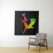 Kleurrijke haai wandkleed (In Situ (horizontaal))