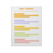 Kleurrijke Habit Tracker Notitieblok (Gedraaid)