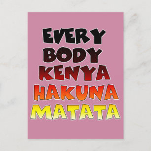 Kleurrijke Hakuna Matata: een Keniaans feest Briefkaart