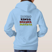 Kleurrijke Hakuna Matata: een Keniaans feest Hoodie (Achterkant)