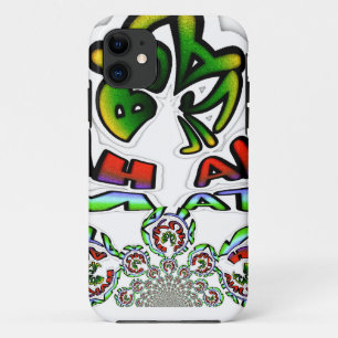 Kleurrijke Hakuna Matata Graffiti Art Print iPhone 11 Hoesje