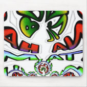 Kleurrijke Hakuna Matata Graffiti Art Print Muismat (Voorkant)