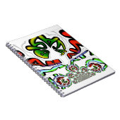 Kleurrijke Hakuna Matata Graffiti Art Print Notitieboek (Rechterzijde)