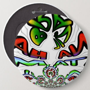 Kleurrijke Hakuna Matata Graffiti Kunstprint Ronde Button 6,0 Cm