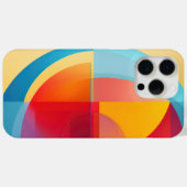 Kleurrijke halfcirkelvormen Case-Mate iPhone case (Achterkant (horizontaal))