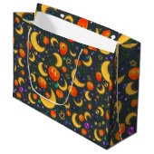 Kleurrijke Halloween Cadtas Groot Cadeauzakje (Voorkant Gekanteld)