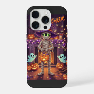 Kleurrijke Halloween kussensloop iPhone 15 Pro Hoesje
