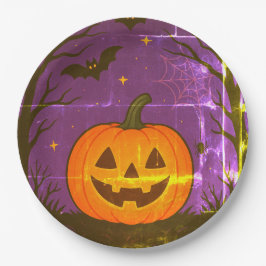 Kleurrijke Halloween pompoen servetten Papieren Bordje