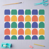 Kleurrijke halve cirkel geometrische tissuepapier (Craft)