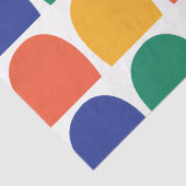 Kleurrijke halve cirkel geometrische tissuepapier (Detail)