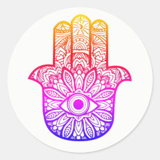 Kleurrijke Hamsa Sticker