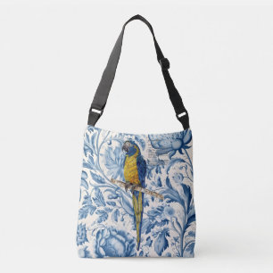 Kleurrijke handgeschilderde bedreigde ara crossbody tas