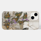 Kleurrijke handgeschilderde monarchvlinders Case-Mate iPhone case (Achterkant (horizontaal))