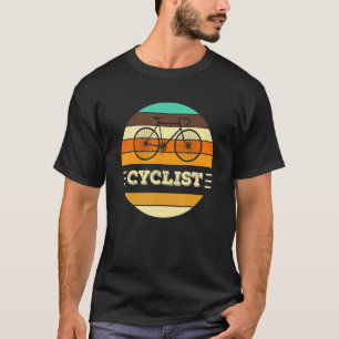 kleurrijke, handmatige kleding voor fietsers t-shirt