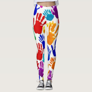 Kleurrijke HandPrint Leggings