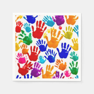 Kleurrijke HandPrint Servet