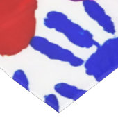 Kleurrijke HandPrint Tafelkleed (Gekanteld)