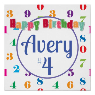 Kleurrijke Happy Birthday Child's Perfect Poster