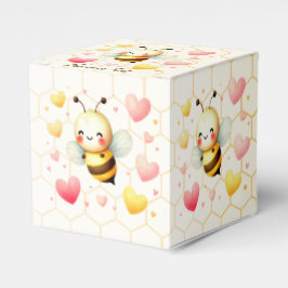 Kleurrijke Happy Little Honey Bee Baby shower Scha Bedankdoosjes