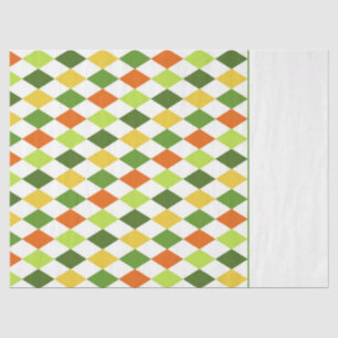 Kleurrijke Harlequin Diamonds Two Tone Irish Fun Tissuepapier