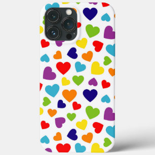 kleurrijke harten iPhone 13 pro max hoesje