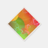 Kleurrijke harten en ballonnen Abstract ontwerp Servet (Hoek)