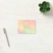 Kleurrijke harten en cirkels patroon post-it® notes (Kantoor)