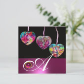 KLEURRIJKE HARTEN FEestVERSIERINGEN EDELE STEEN MO Kaart (Staand voorkant)