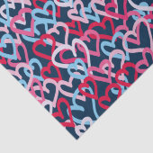 Kleurrijke harten - Graffiti-stijl Tissuepapier (Detail)