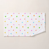 Kleurrijke harten handdoek (Handdoek)