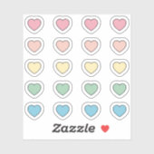 Kleurrijke harten pack mini set blad Die Cut Sticker (Vel)