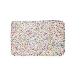 Kleurrijke Harten Splatter Paint, Abstract Badmat