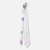 kleurrijke harten stropdas (Achterkant)