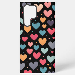 Kleurrijke harten Valentijnsdag Samsung Galaxy Hoesje