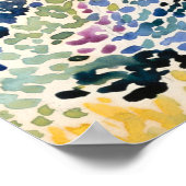 Kleurrijke haven landschap schilderij poster (Hoek)