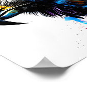 kleurrijke hawenkvogel poster (Hoek)