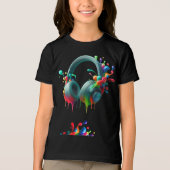 Kleurrijke HeadPhone Tri-Blend Shirt (Voorkant)