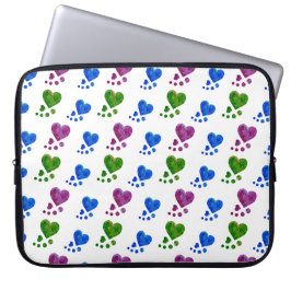 Kleurrijke Hearts-laptophoes Laptop Sleeve