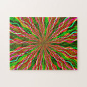 Kleurrijke, heldere burst uitdagende Retro Puzzle Legpuzzel (Horizontaal)